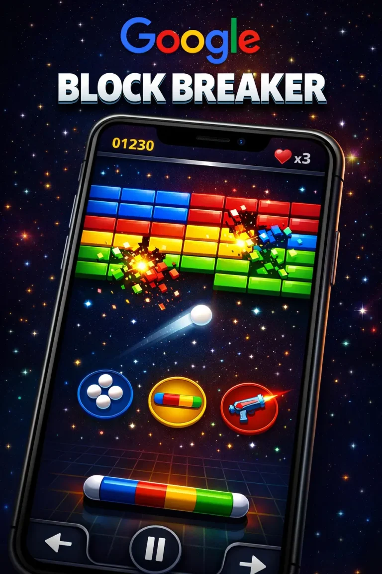 Google Block Breaker - Free Block Breaker Game